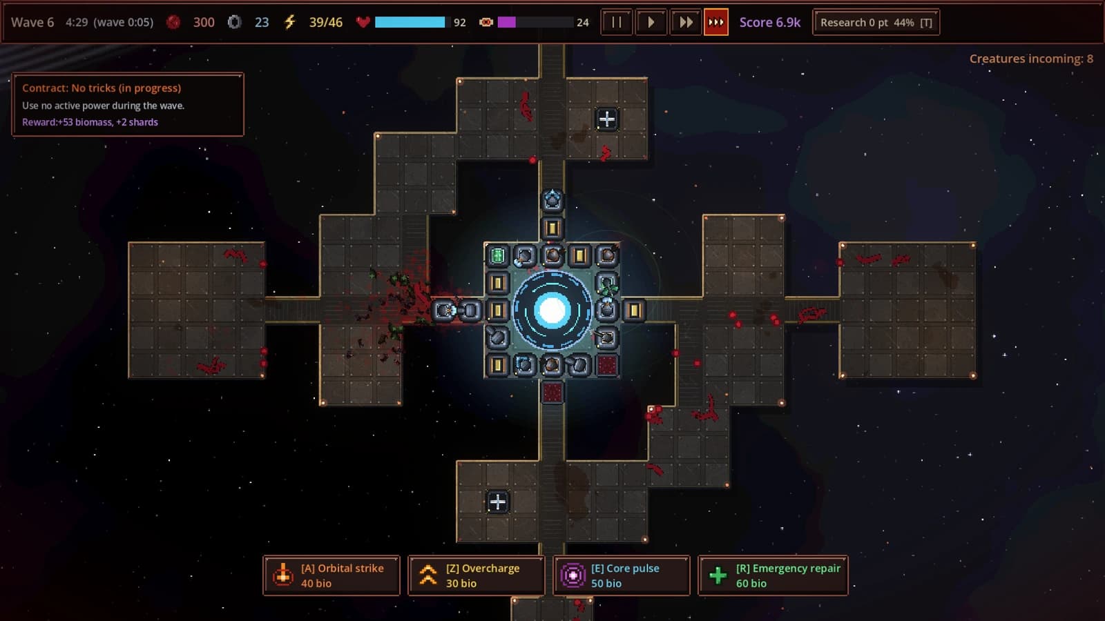 A fresh station before the first wave